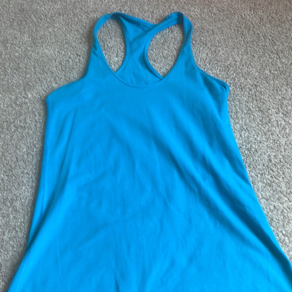 blue cool racerback tank size 4